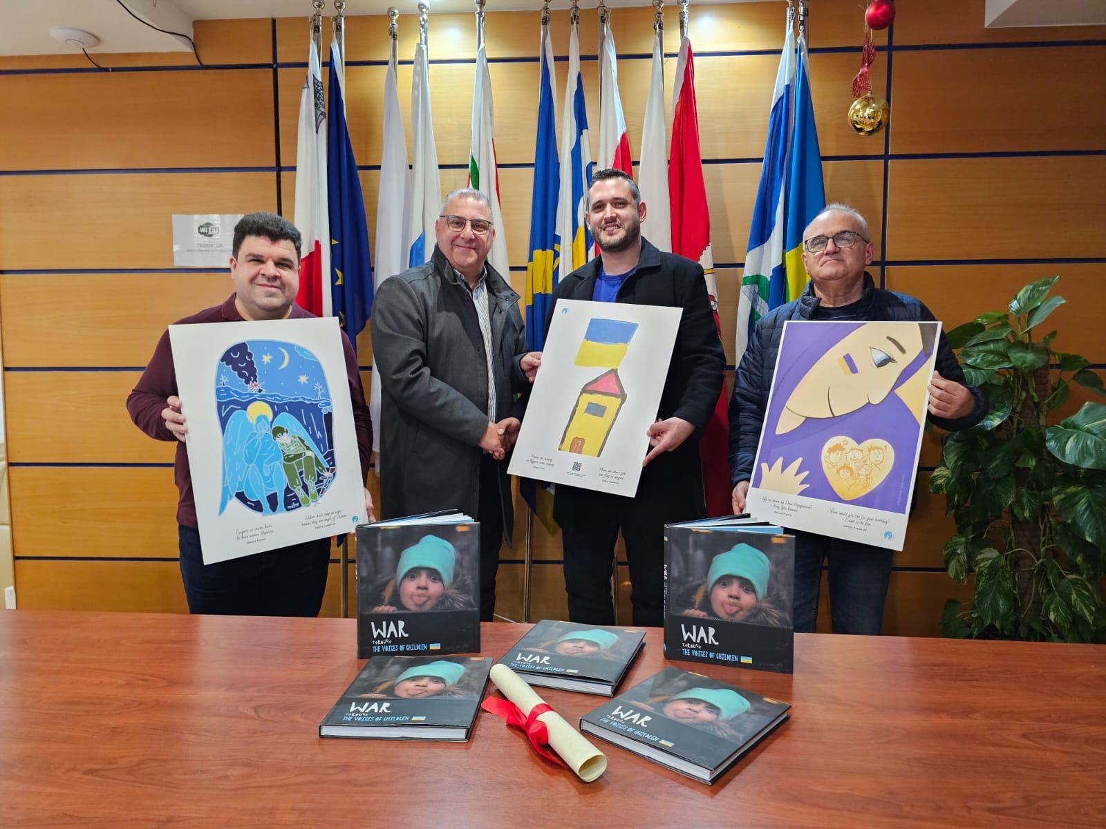 На Мальті презентували виставку й книжку «Війна голосами дітей»